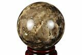 Black Opal Sphere - Madagascar #168413-1
